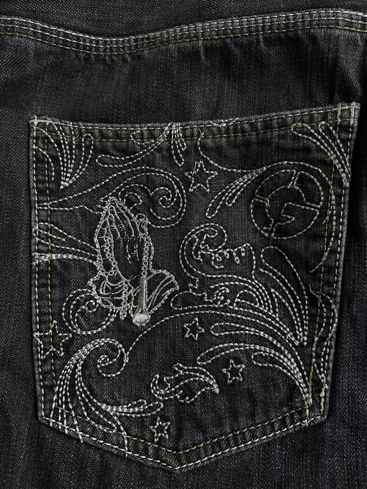 G-Unit studded Cross Baggy Jeans W34 Y2K