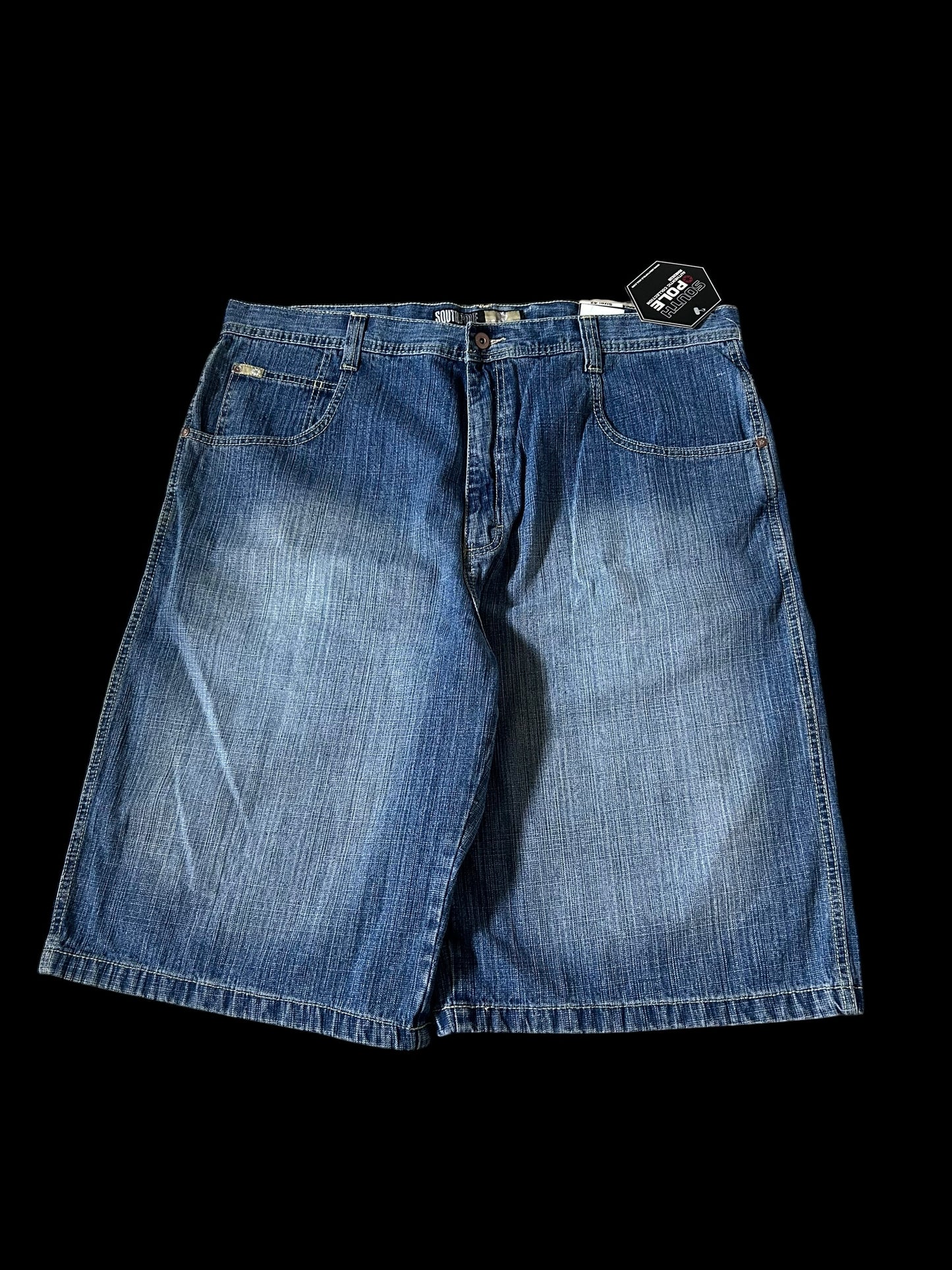 Southpole Creme Tab Jorts W42 Y2K