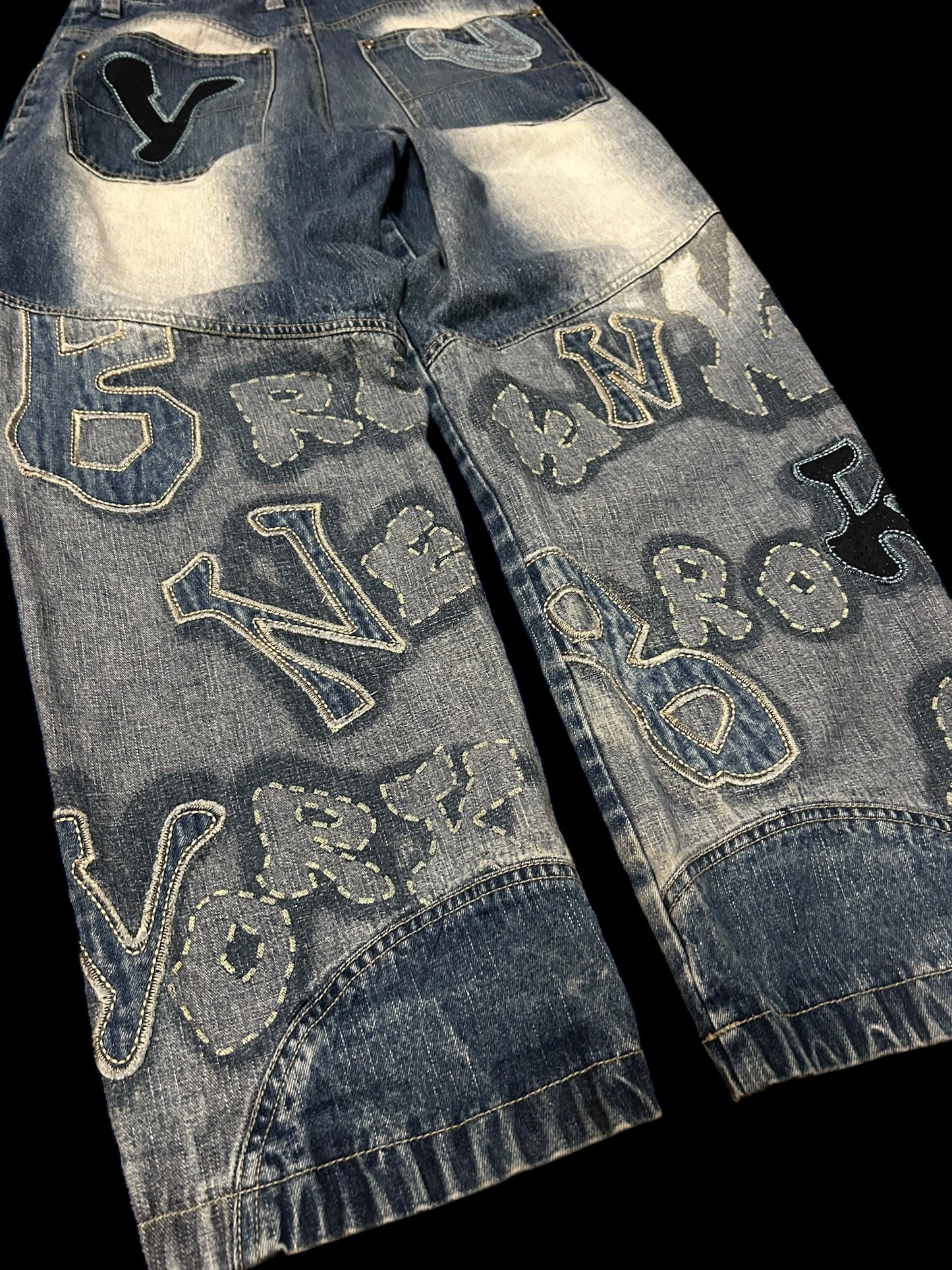 Raw Blue Baggy Jeans Y2K W30