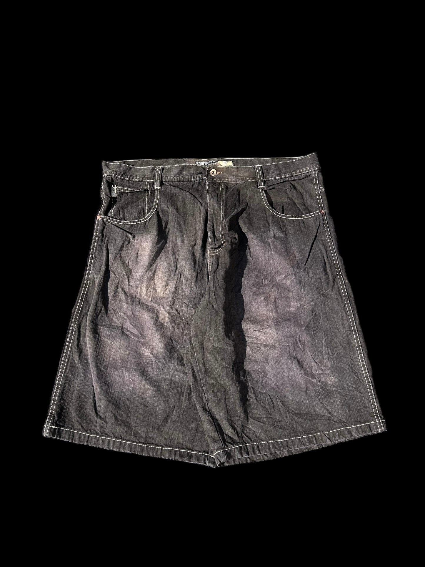 Southpole Jorts Beige Tab W42 Y2K