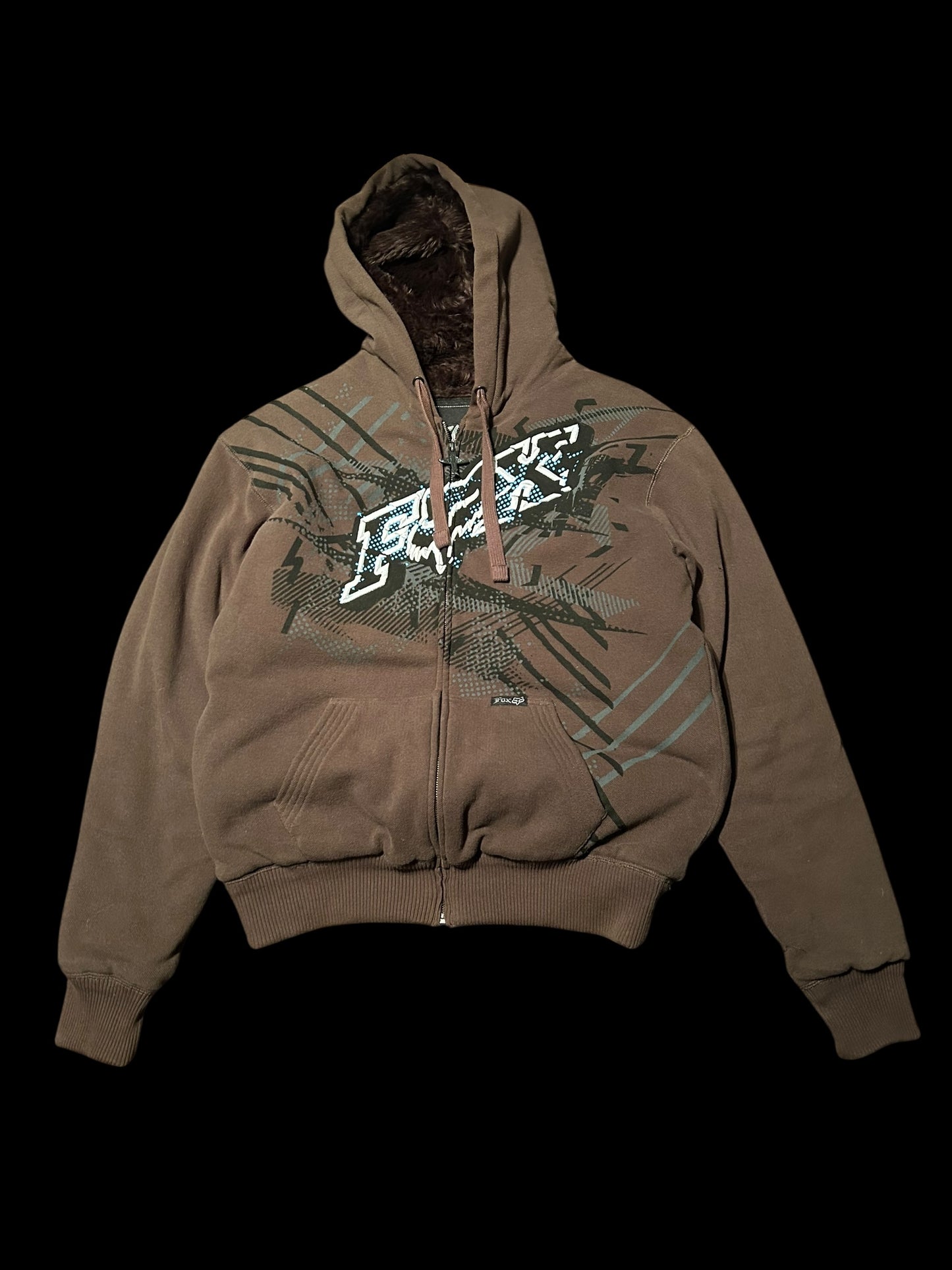 Fox Stoffjacke gefüttert Y2K