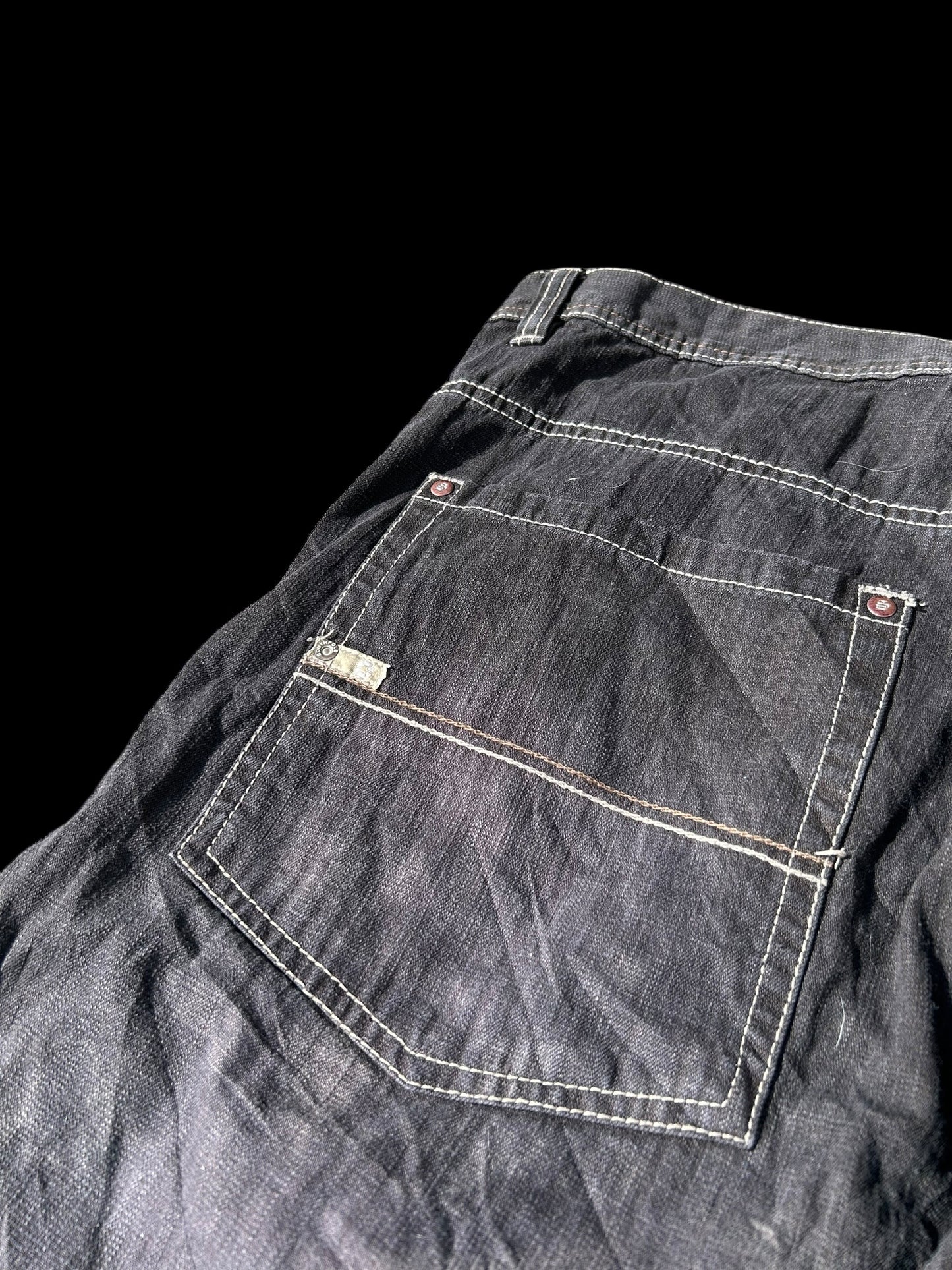 Southpole Jorts Beige Tab W42 Y2K