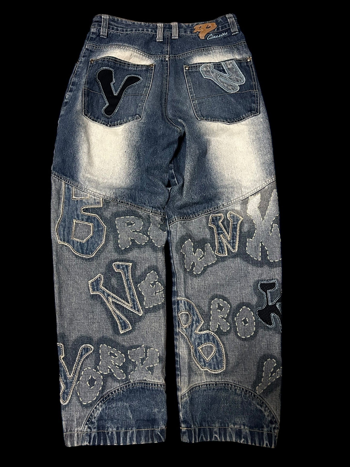 Raw Blue Baggy Jeans Y2K W30