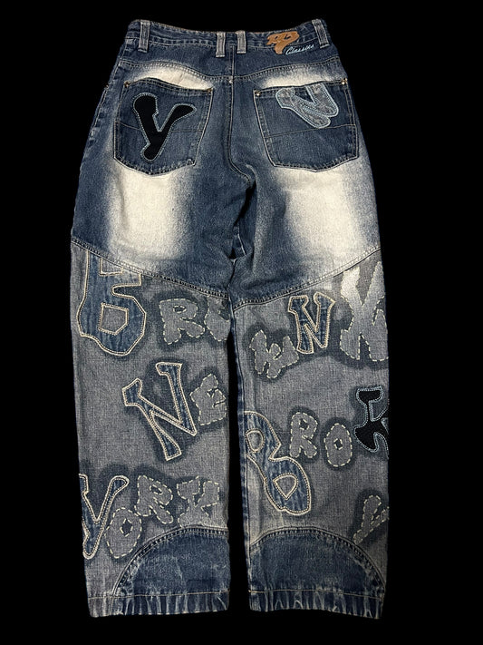 Raw Blue Baggy Jeans Y2K W30