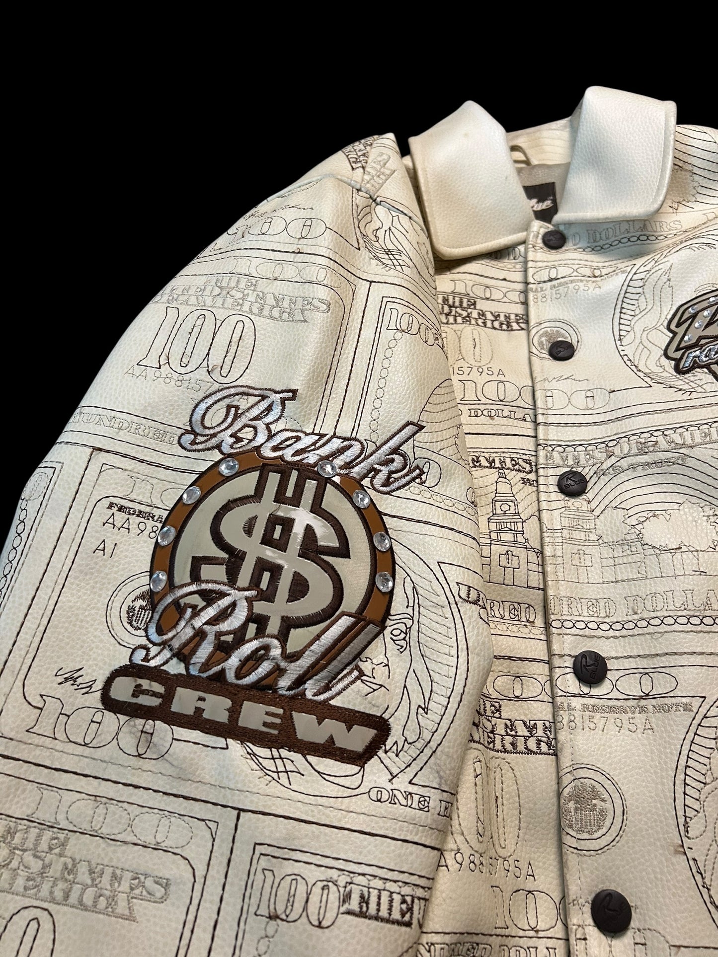 Raw Blue Lederjacke Y2K