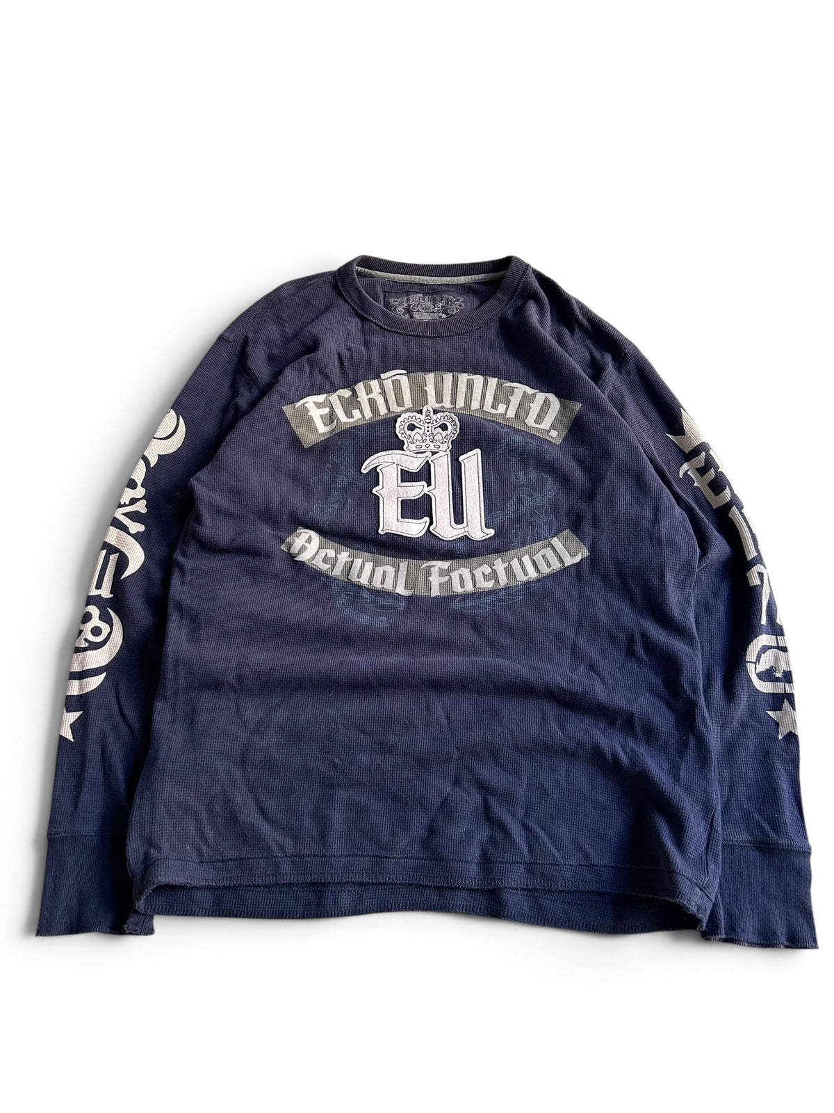 Ecko Unltd Waffle Longsleeve M Y2K