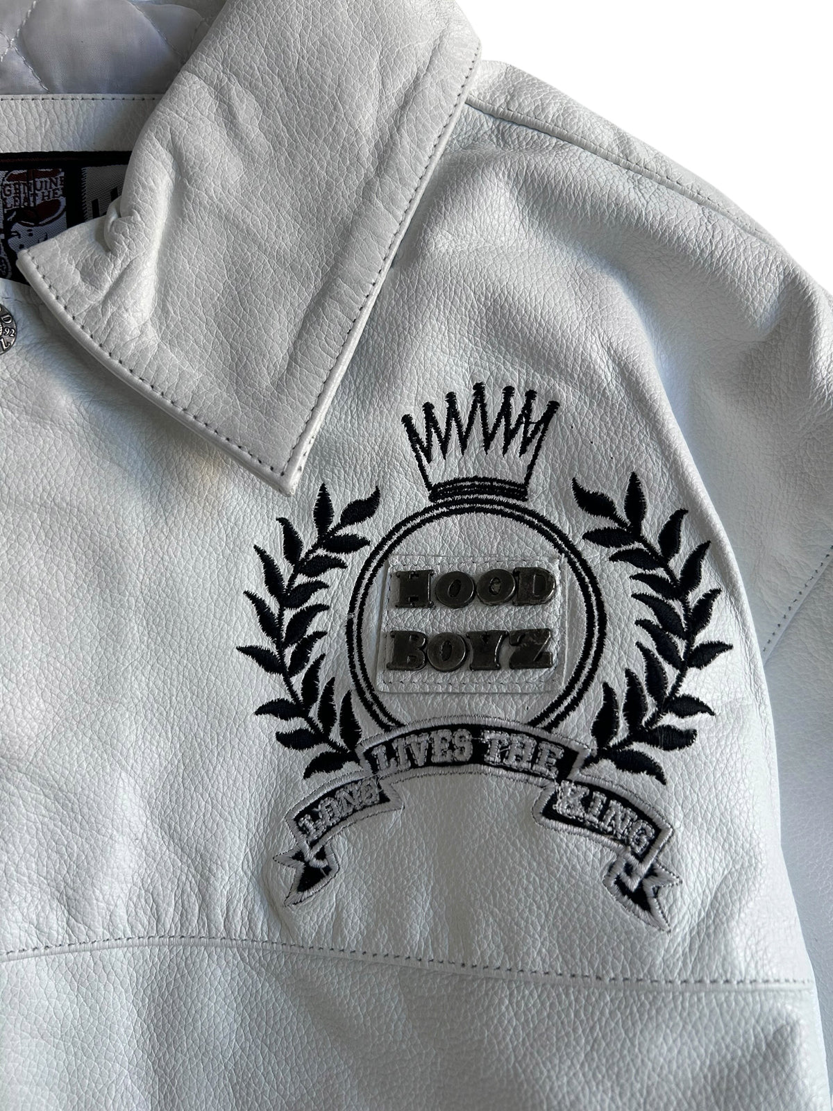Hoodboyz Leather Jacket XL Y2K