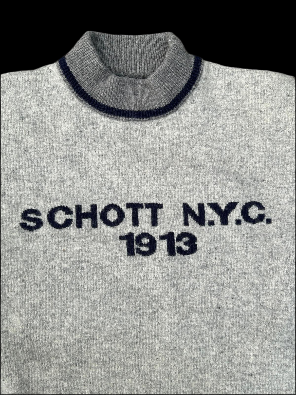 Vintage Schott Woll-/Stricksweater 90s