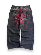 Raw Blue Backprint Baggyjeans W38 Y2K