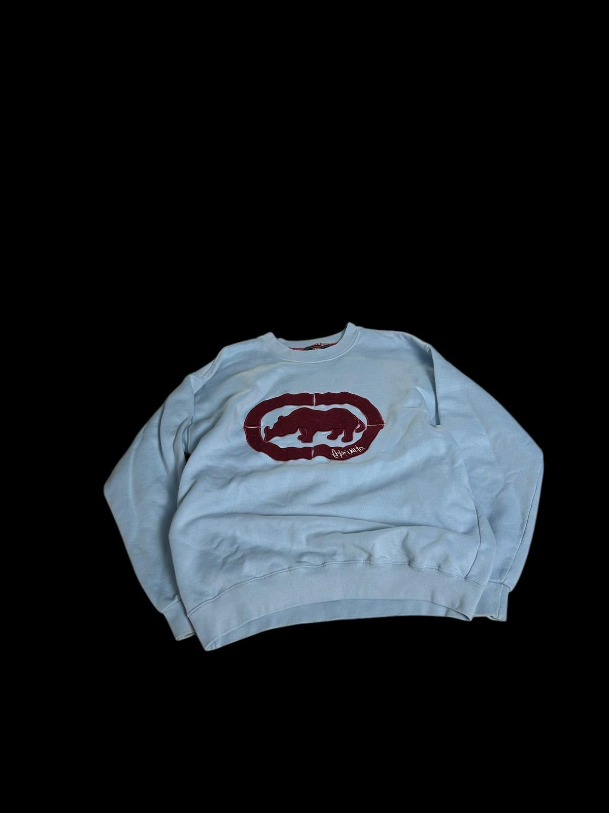 Ecko Unltd Sweater hellblau Y2K