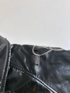 Raw Blue Brooklyn Leather Jacket M Y2K