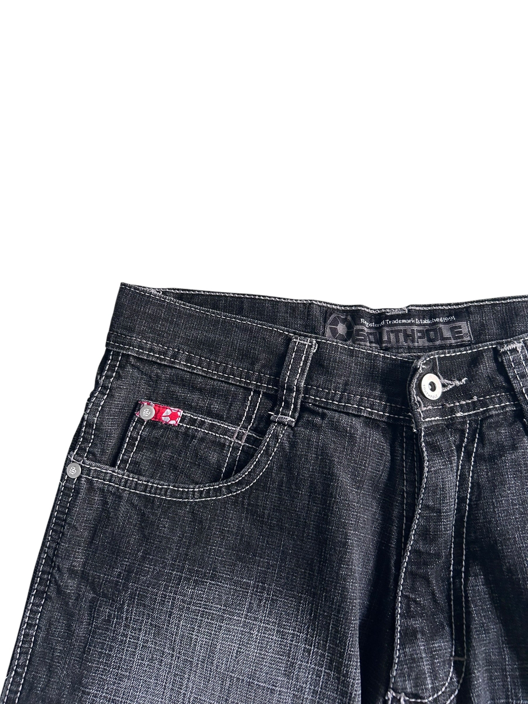 Southpole Red Tab Jorts W30 Y2K