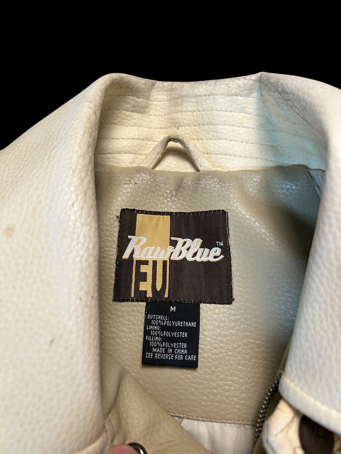 Raw Blue Lederjacke Y2K