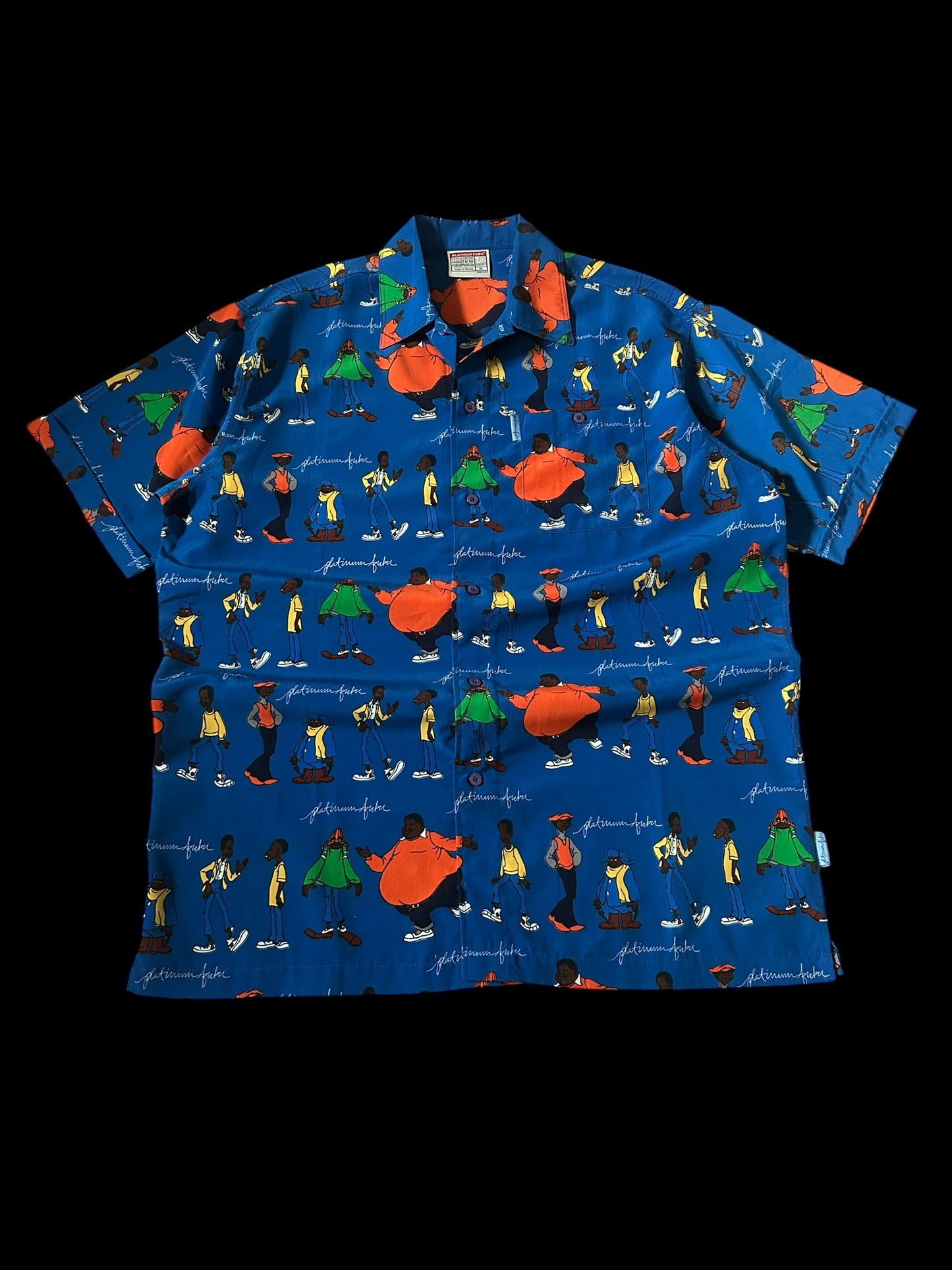 Fubu Platinum Fat Albert Shirt Y2K