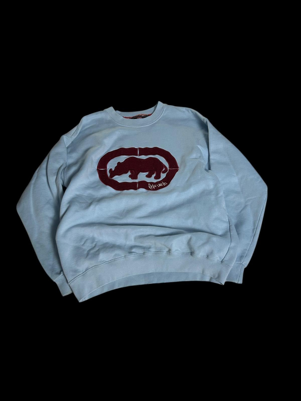 Ecko Unltd Sweater hellblau Y2K