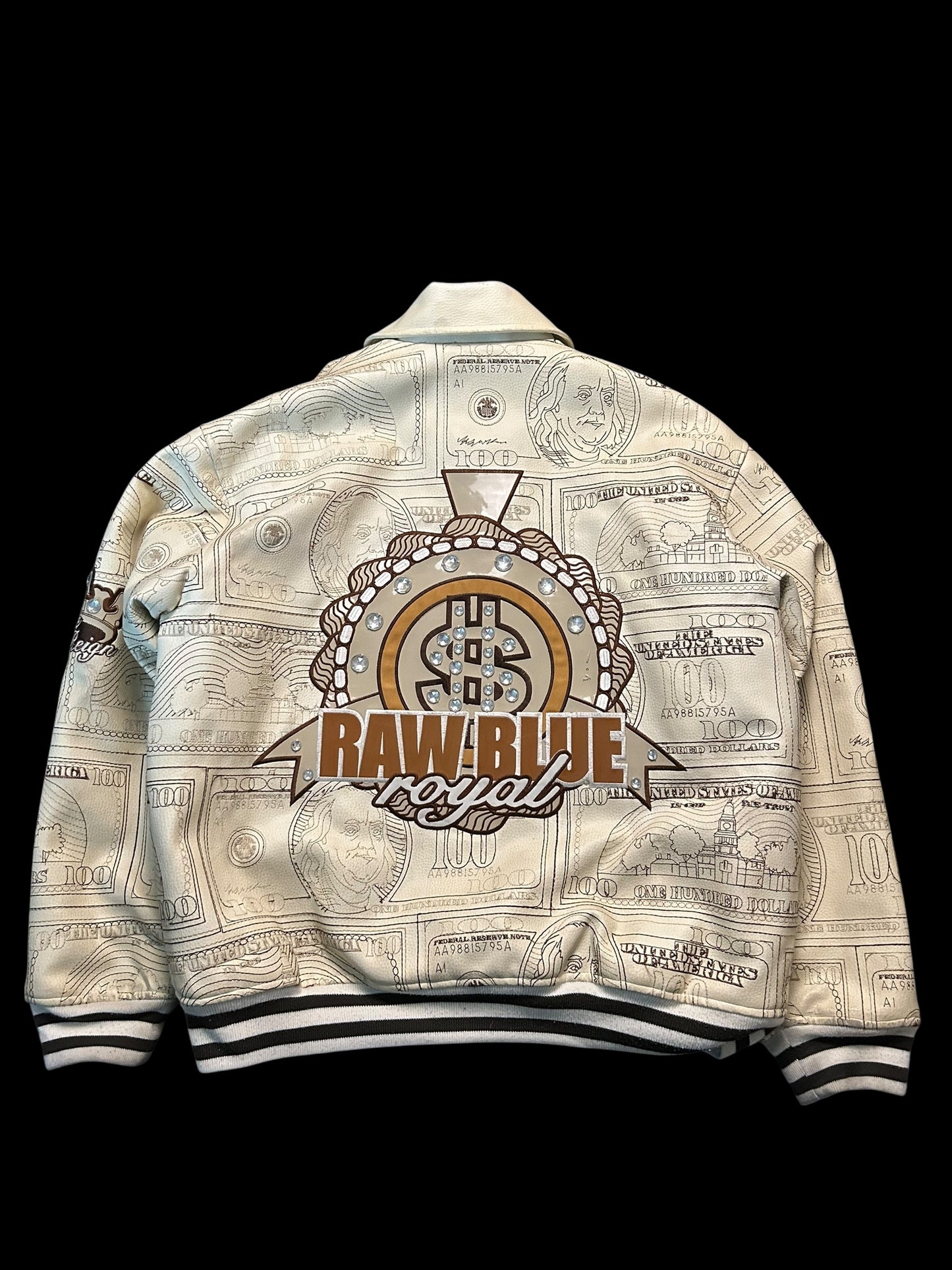 Raw Blue Lederjacke Y2K