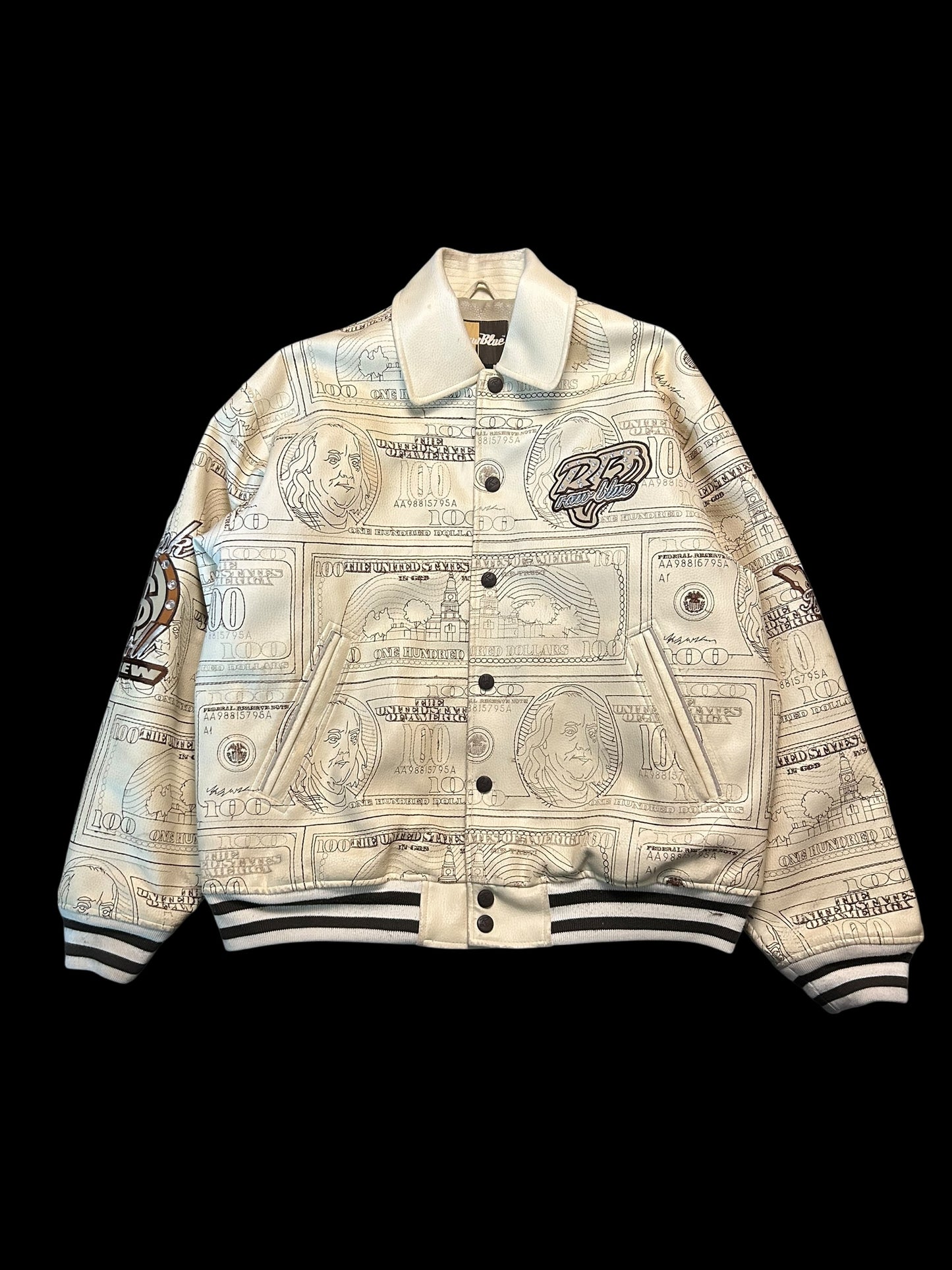 Raw Blue Lederjacke Y2K