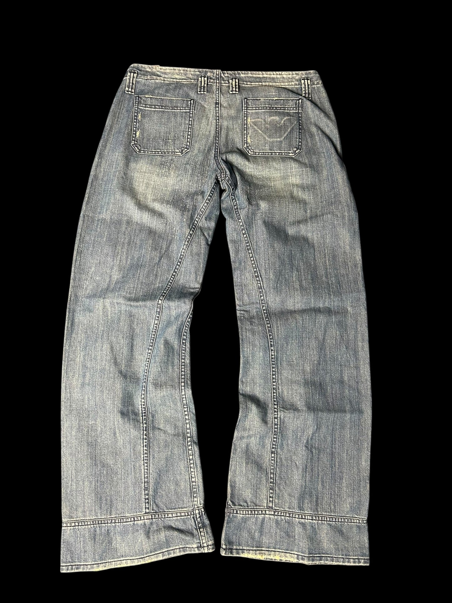 Armani Baggy/Flared Jeans Vintage