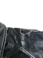 Raw Blue Brooklyn Leather Jacket M Y2K