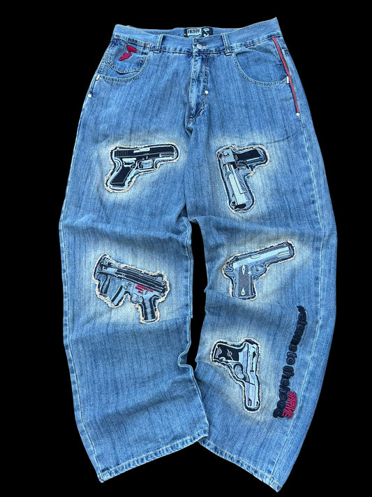 Arme Welcome to the Hood Baggyjeans W36 Y2K