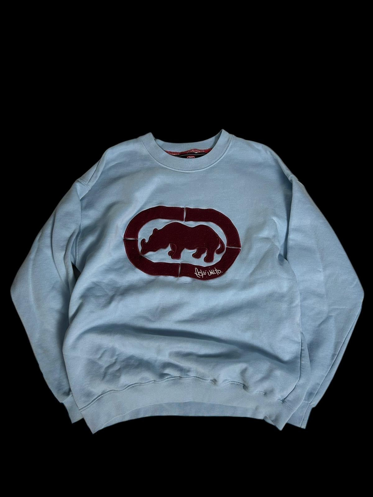 Ecko Unltd Sweater hellblau Y2K