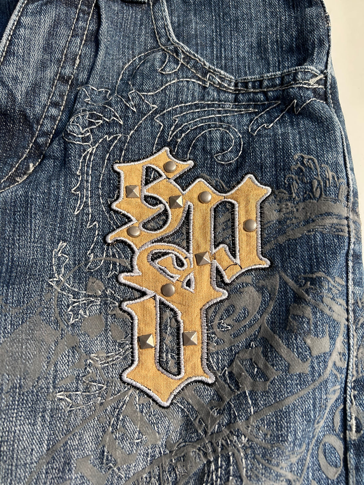 Southpole studded SPD Baggyjeans W26 Y2K
