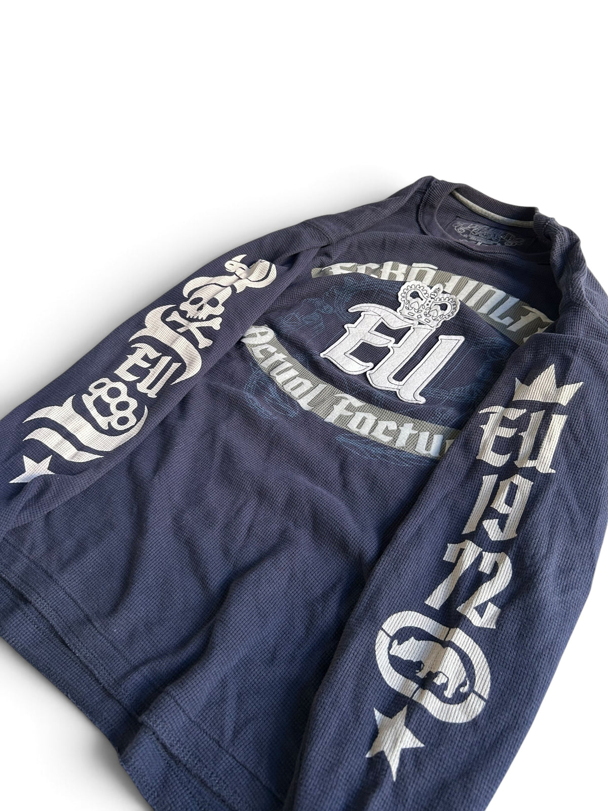 Ecko Unltd Waffle Longsleeve M Y2K