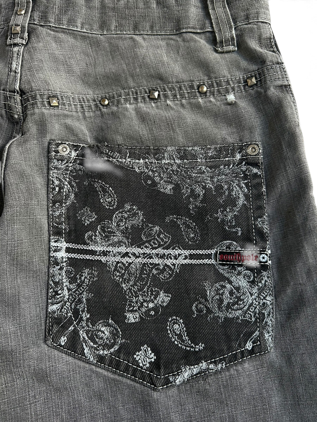 Southpole Paisly Baggyjeans W34 Y2K