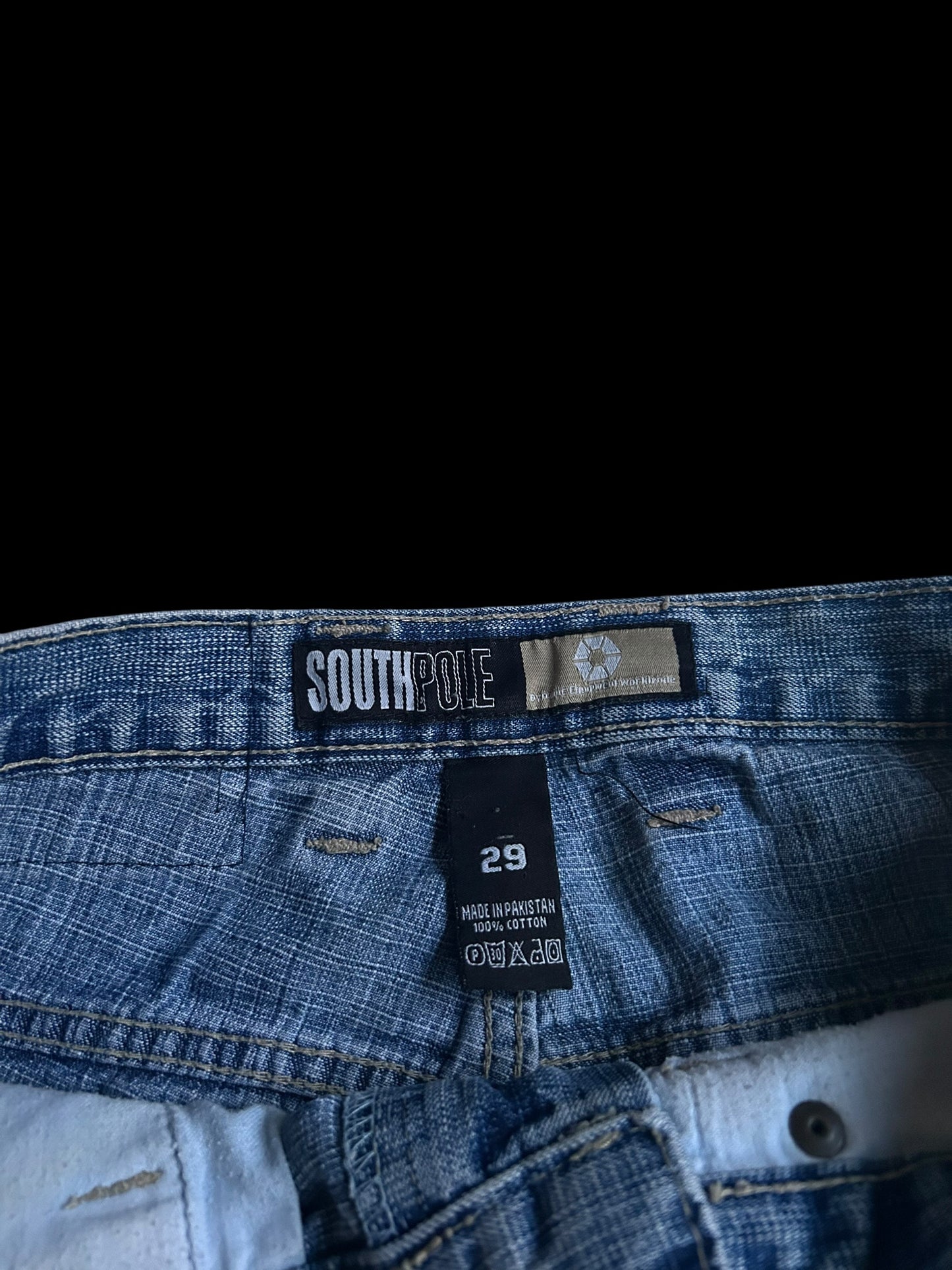 Southpole Creme-Tab Jorts W29 Y2K