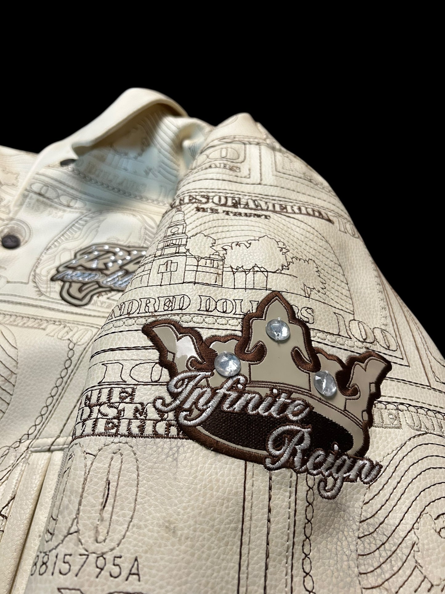 Raw Blue Lederjacke Y2K