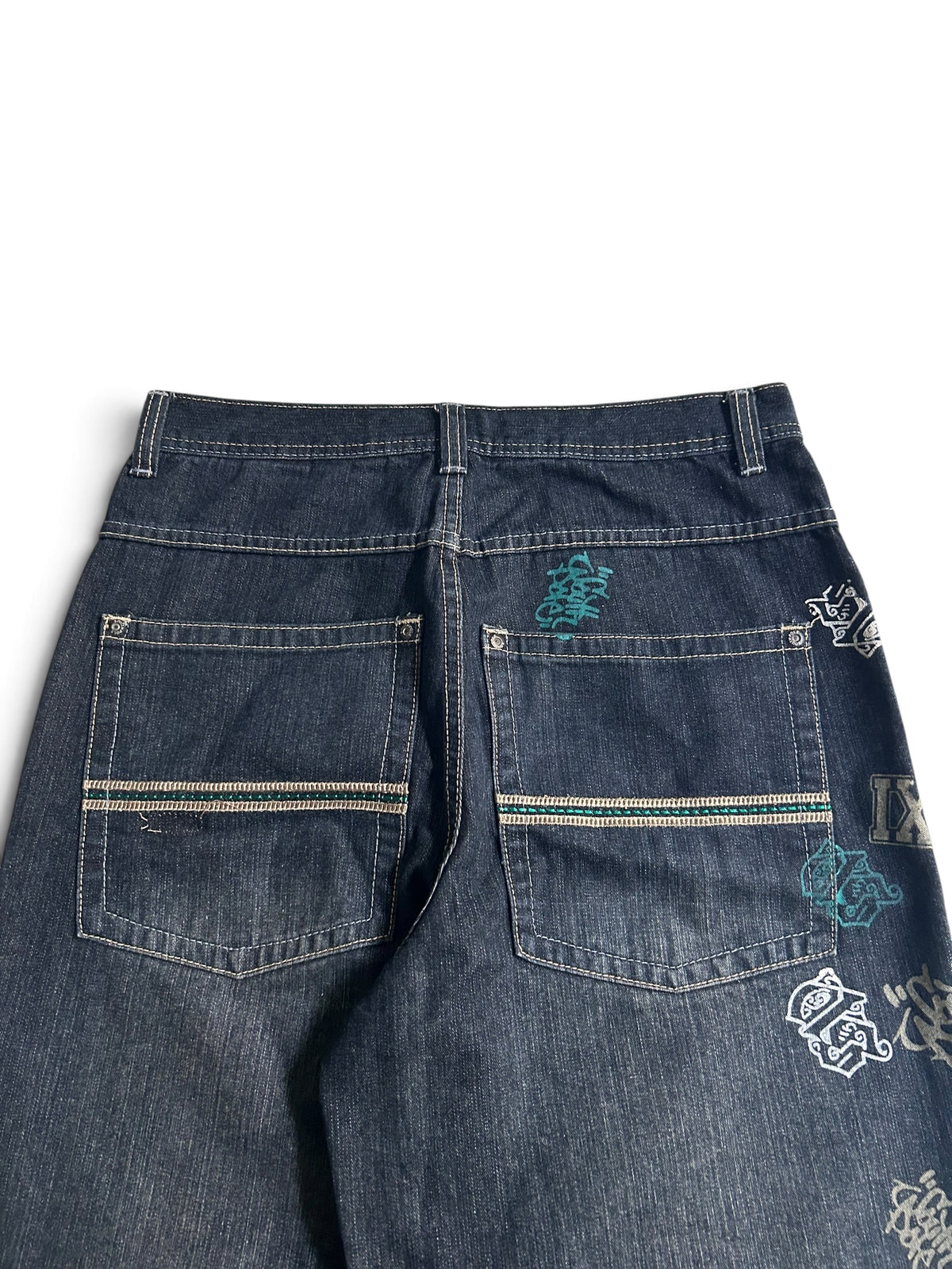Southpole Graffiti Silver Tab Baggy W32 Y2K