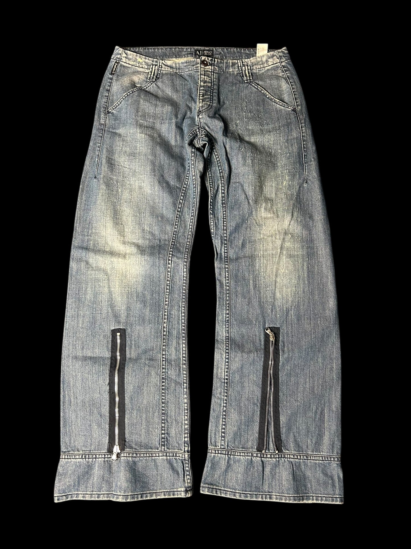 Armani Baggy/Flared Jeans Vintage
