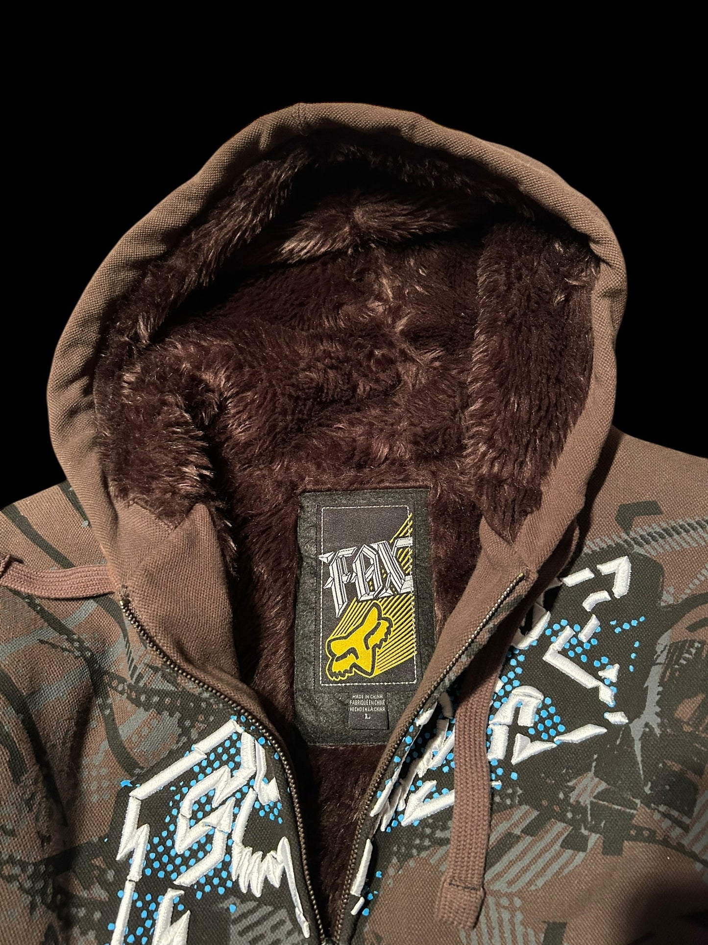 Fox Stoffjacke gefüttert Y2K