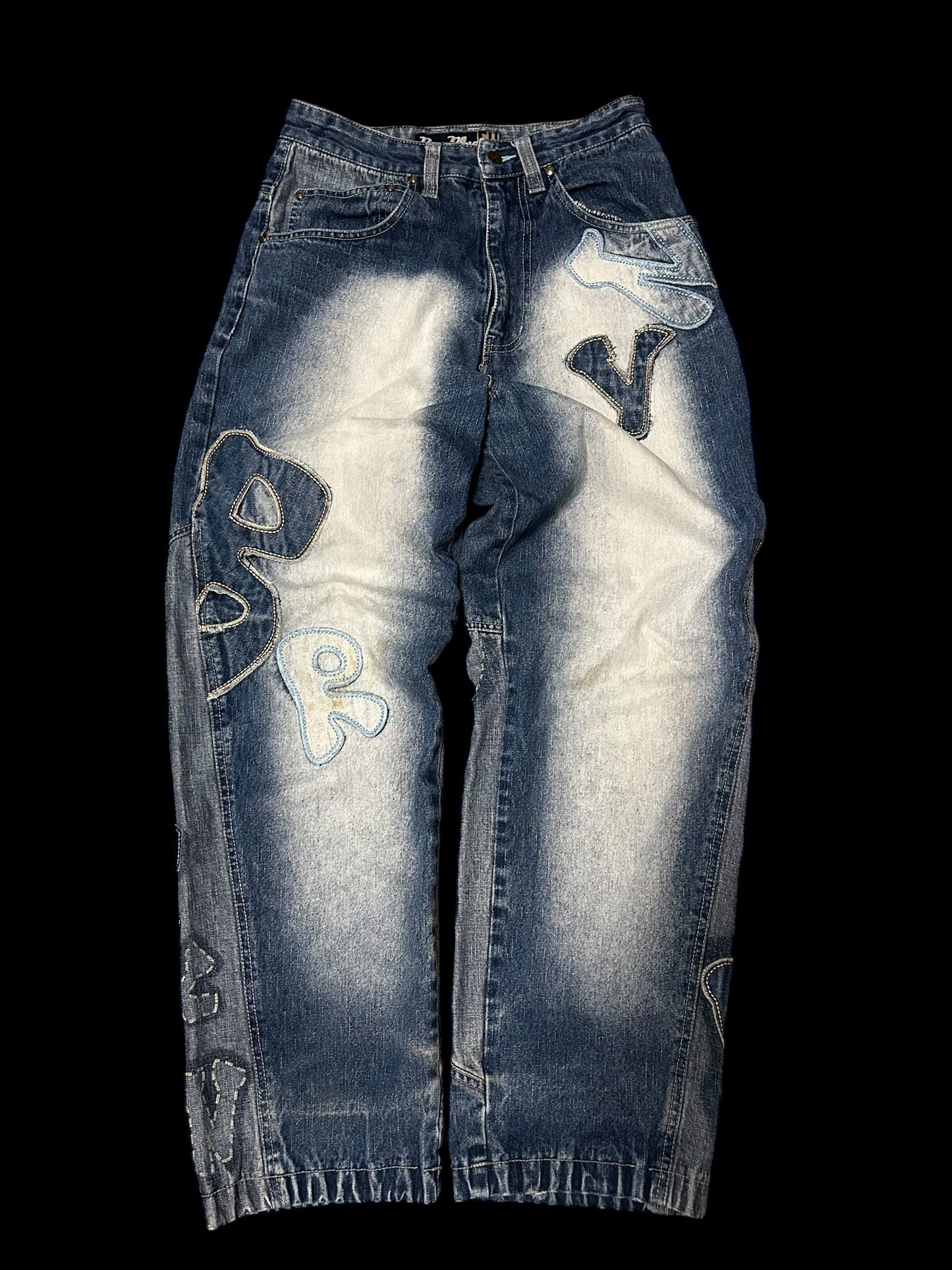 Raw Blue Baggy Jeans Y2K W30