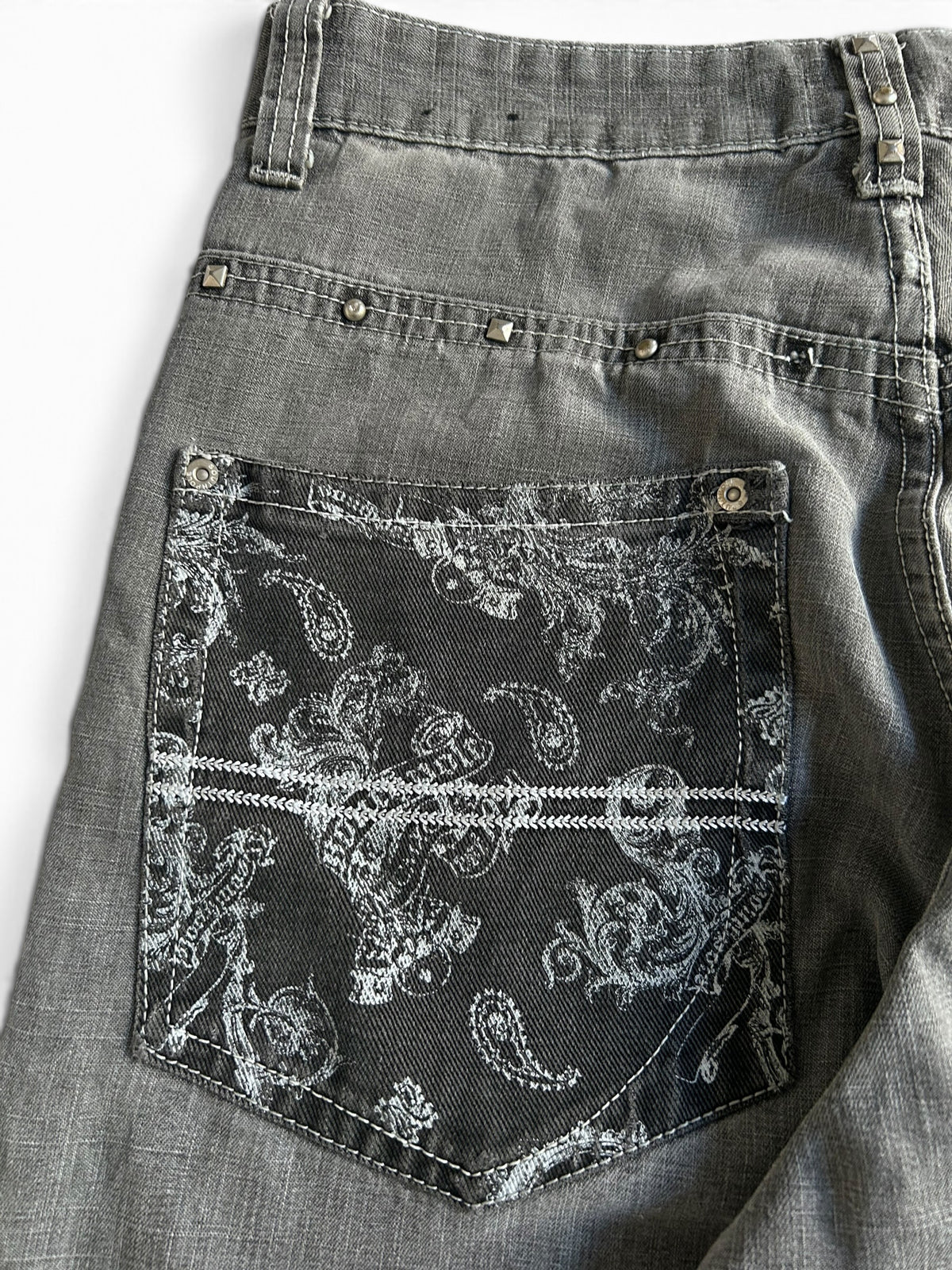 Southpole Paisly Baggyjeans W34 Y2K