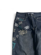 Southpole Graffiti Silver Tab Baggy W32 Y2K