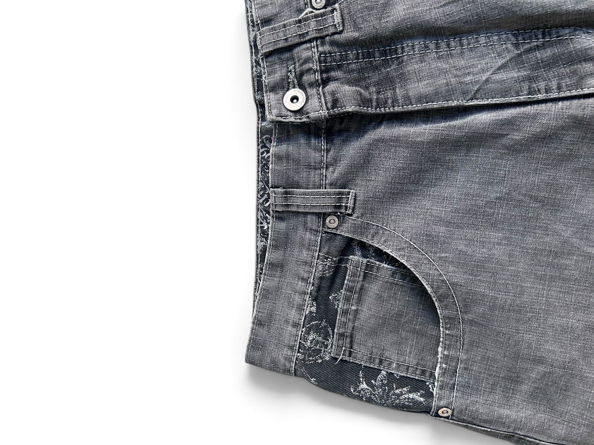 Southpole Paisly Baggyjeans W34 Y2K