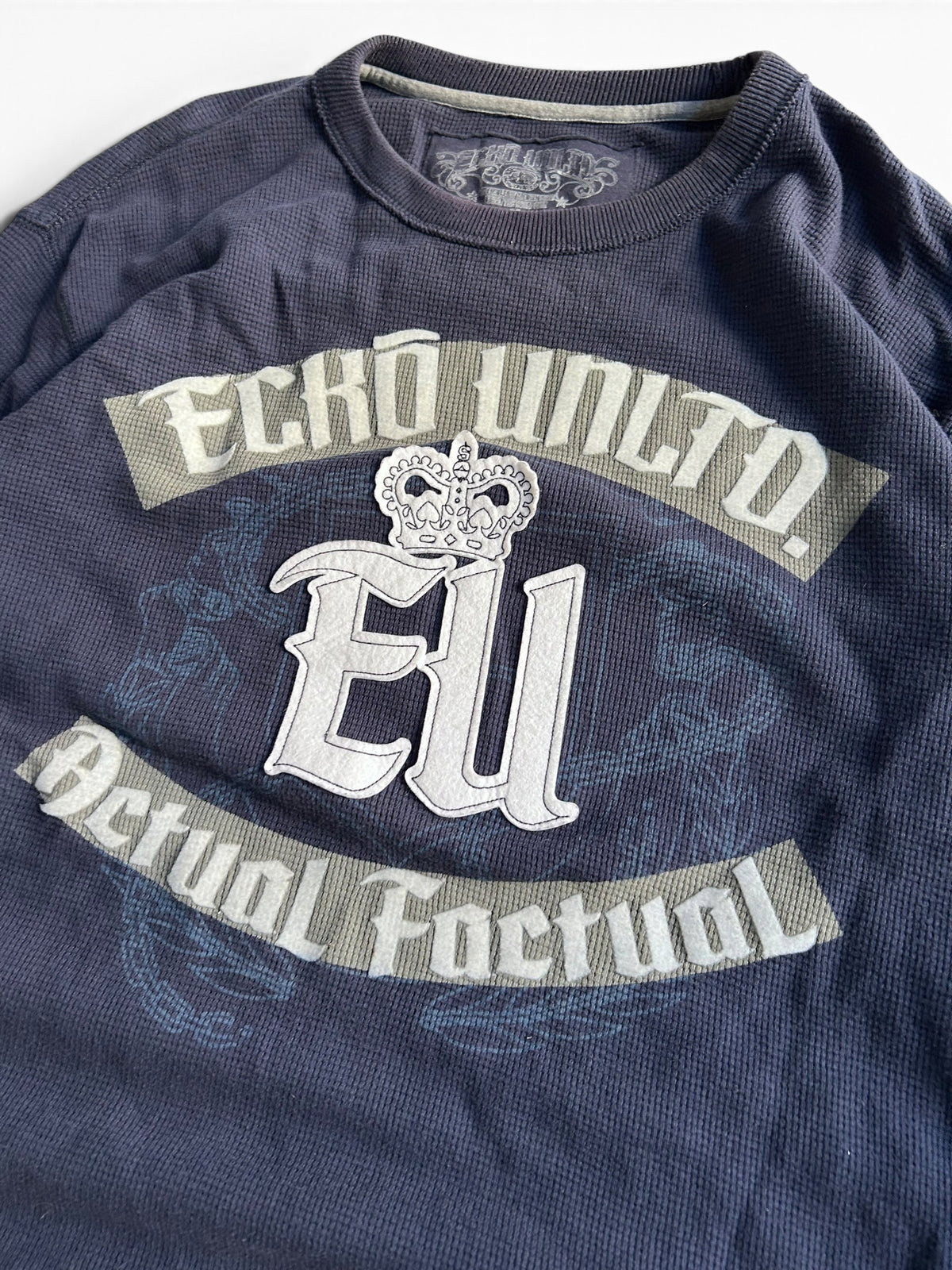 Ecko Unltd Waffle Longsleeve M Y2K