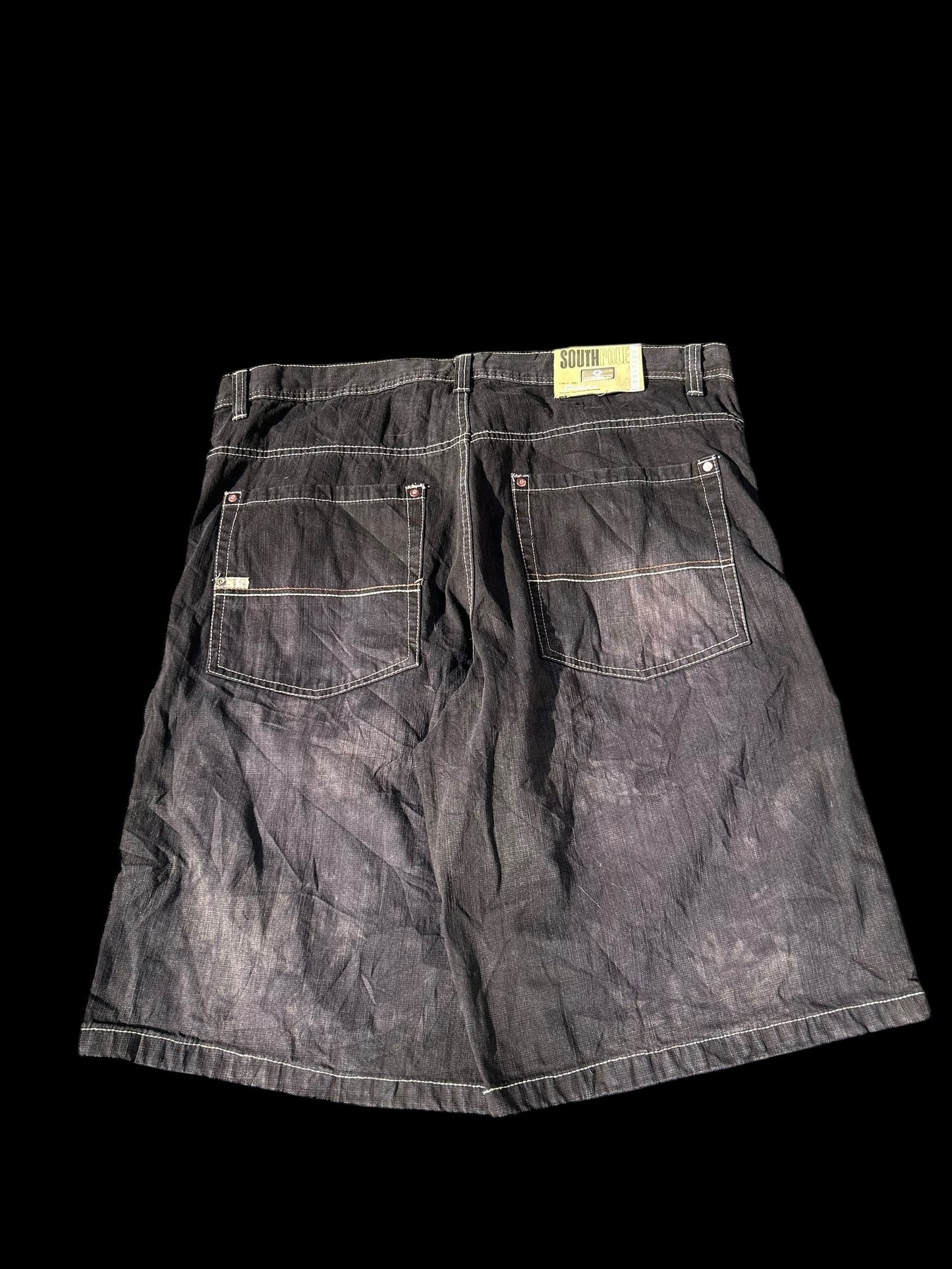 Southpole Jorts Beige Tab W42 Y2K