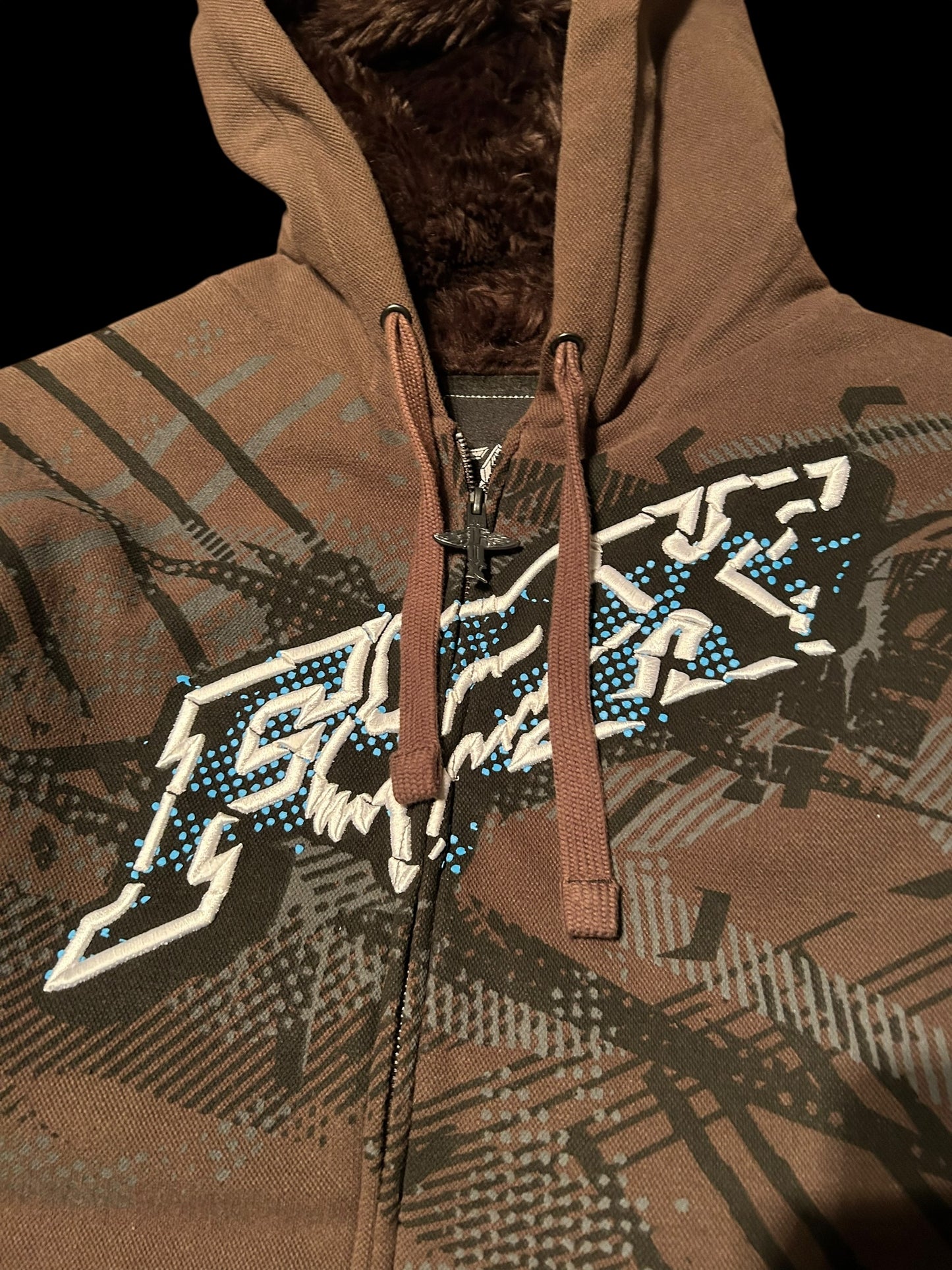 Fox Stoffjacke gefüttert Y2K