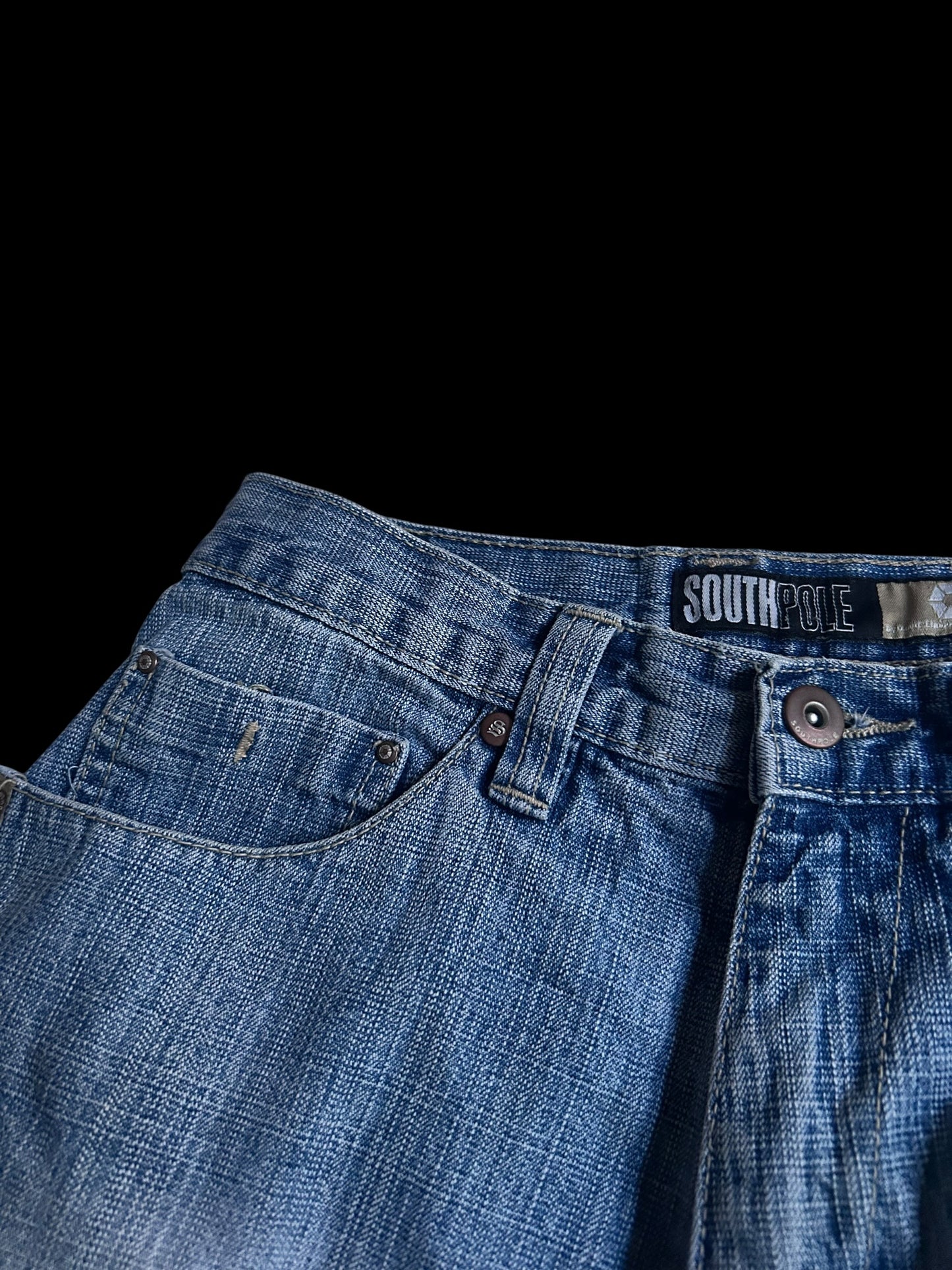 Southpole Creme-Tab Jorts W29 Y2K