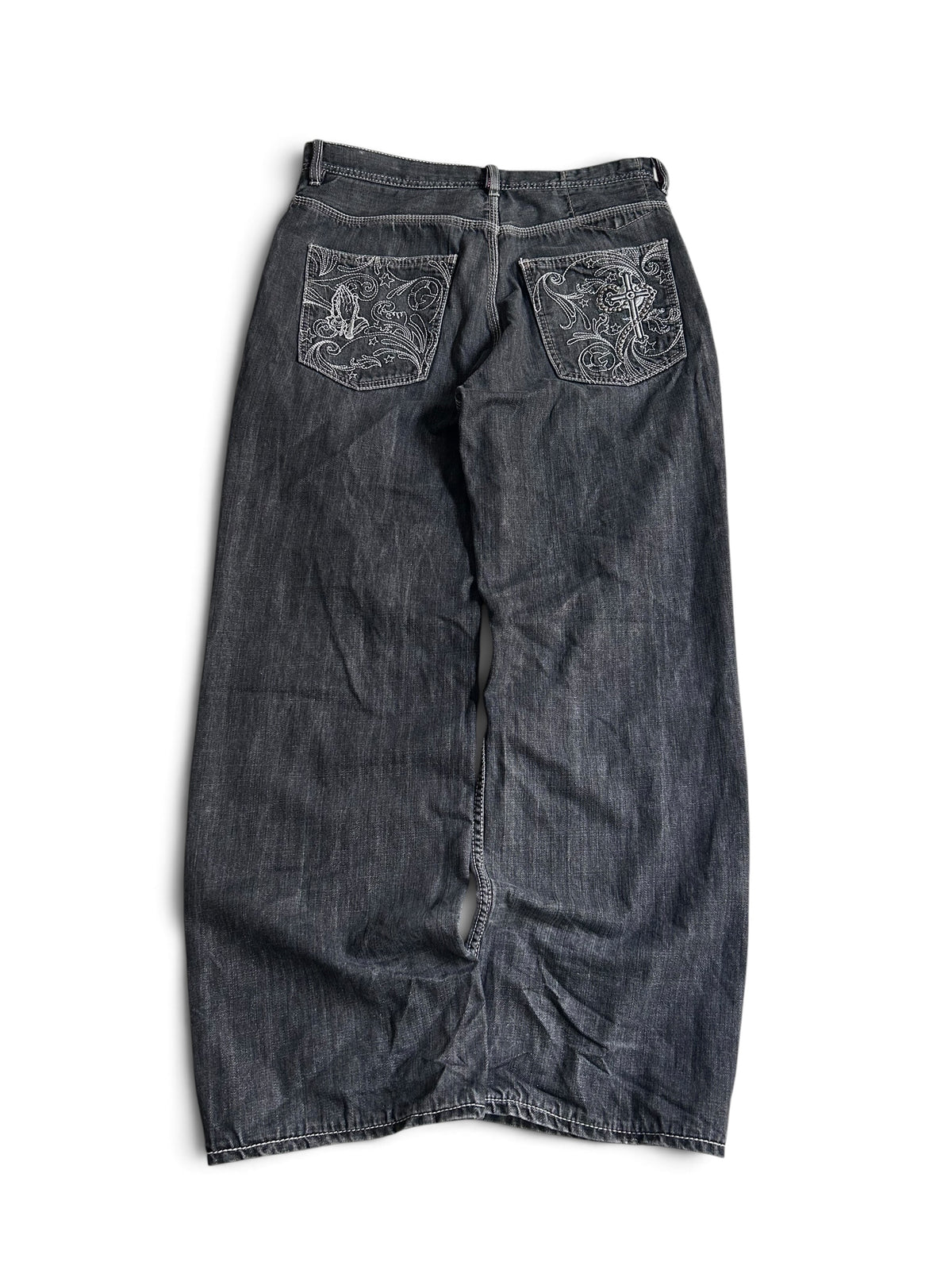G-Unit studded Cross Baggy Jeans W34 Y2K