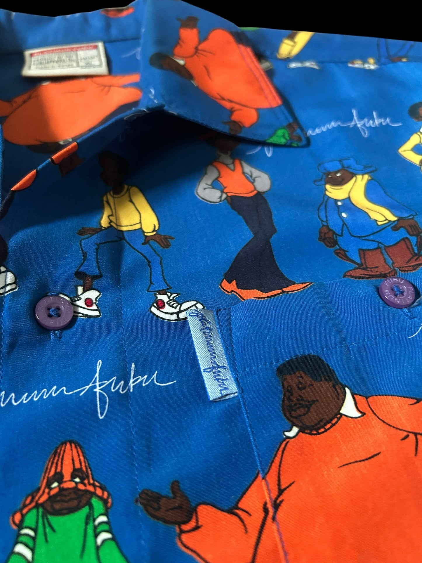 Fubu Platinum Fat Albert Shirt Y2K
