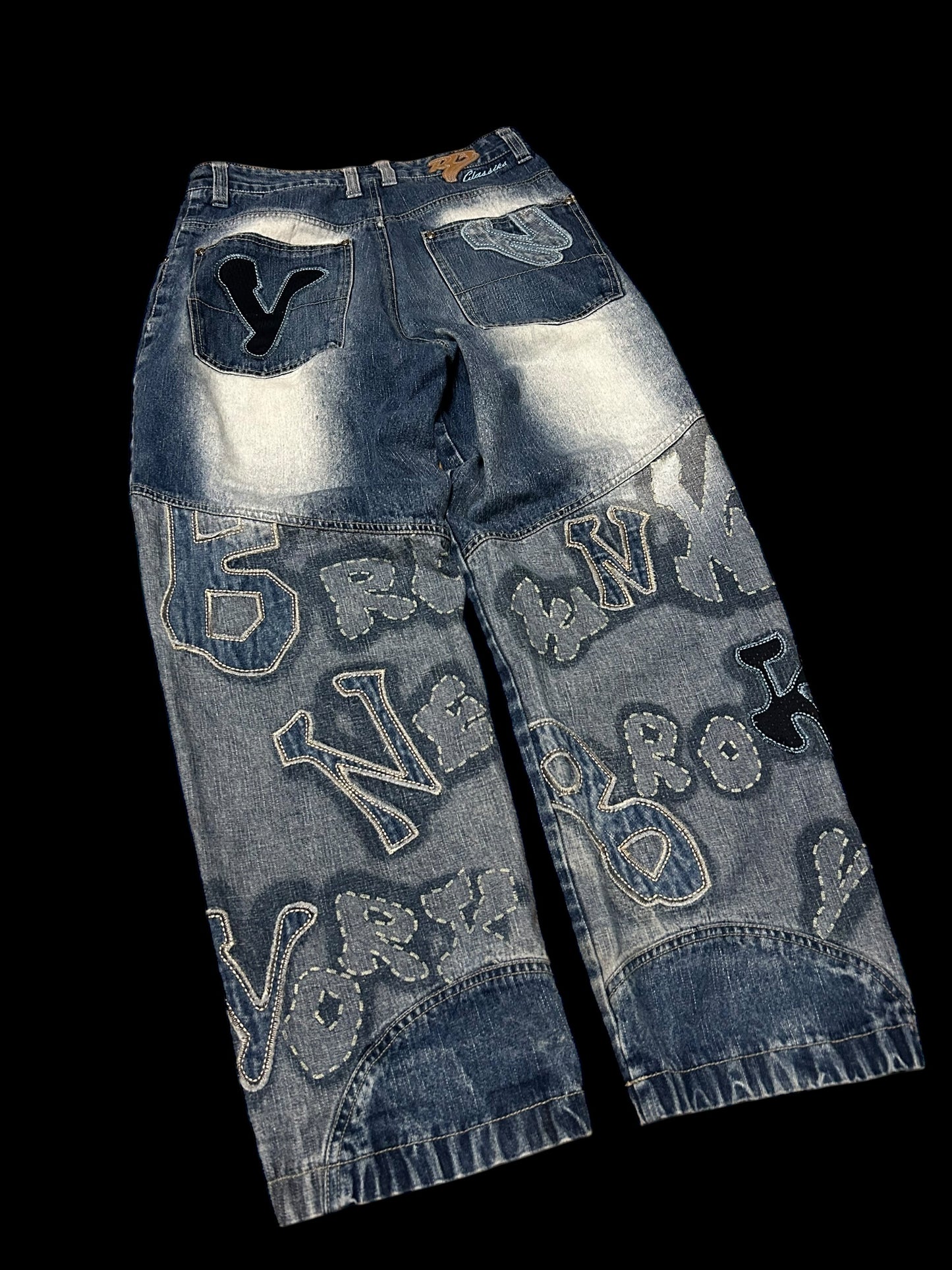 Raw Blue Baggy Jeans Y2K W30