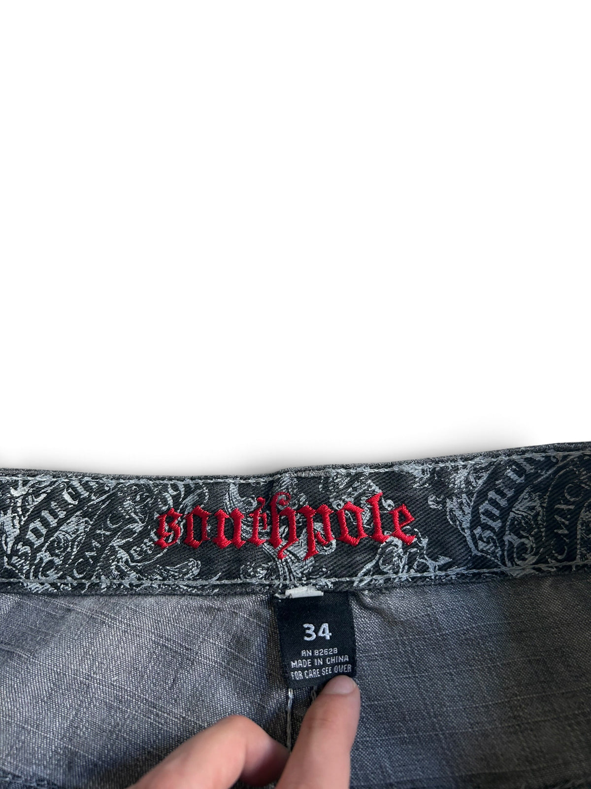 Southpole Paisly Baggyjeans W34 Y2K