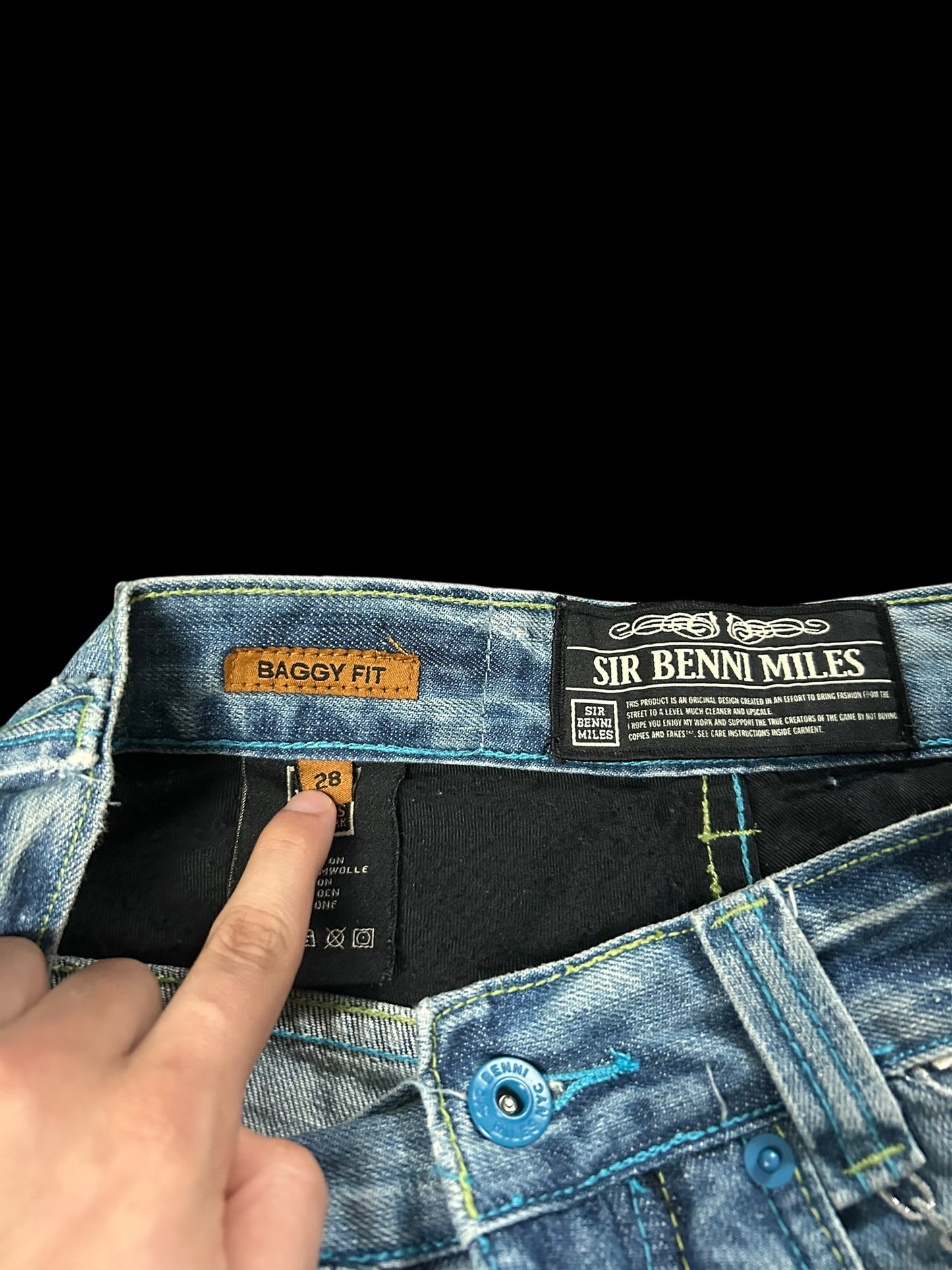 Sir Benni Miles Baggy Y2K W28