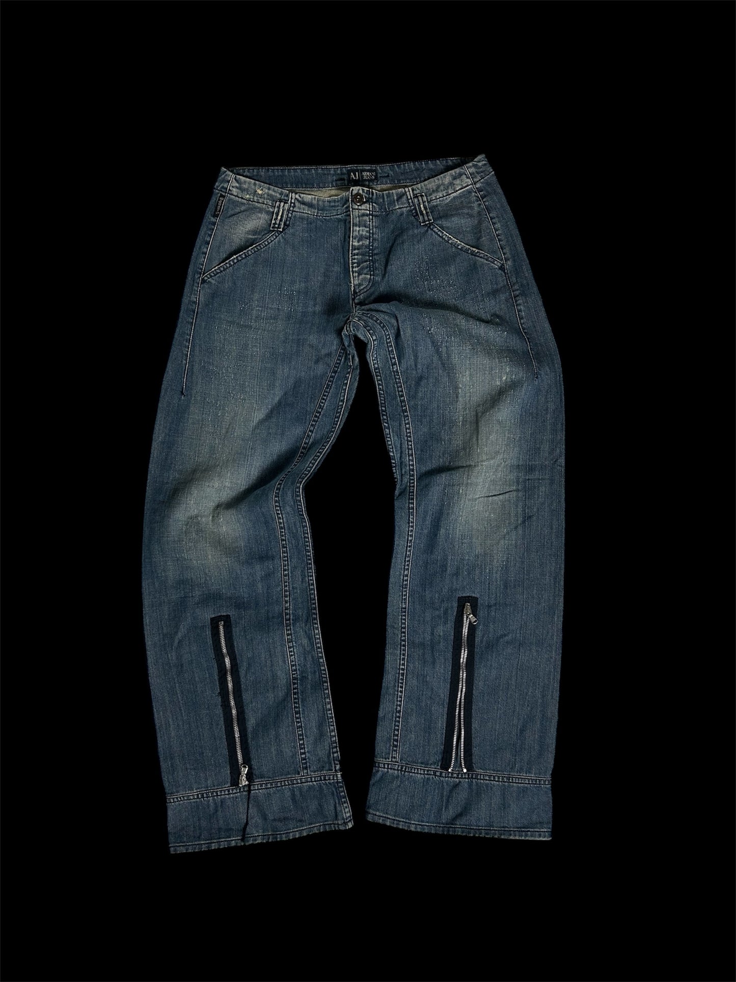 Armani Baggy/Flared Jeans Vintage